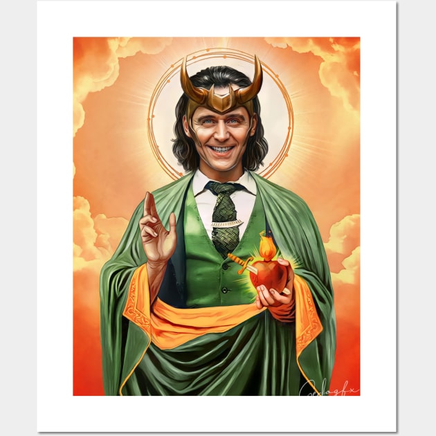 Saint Tom Hiddleston Wall Art by Gedogfx